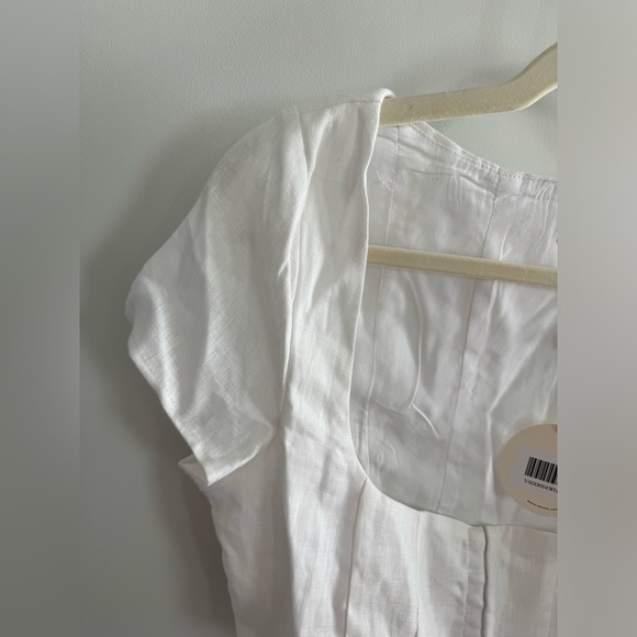 NWT Vrg Grl Selena linen white corset top - Picture 12 of 16